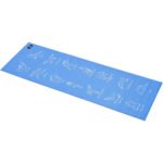 Body Sculpture Instructional Yoga Exercise Mat Blue