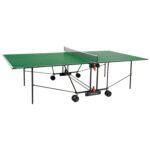 Garlando Progress Indoor Foldable TT Table with Wheels - Green Top