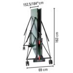 Garlando Progress Indoor Foldable TT Table with Wheels - Green Top - view 3