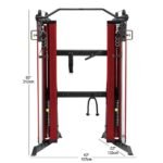 Dual Cabel Column W/10 lbs stacks x 30 (red shrouds) CLDCC