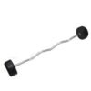 TA Sport Rubber Coated Curl Barbell LS2033