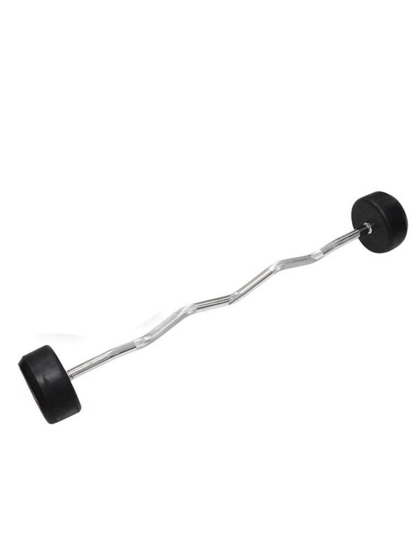 TA Sport Rubber Coated Curl Barbell LS2033