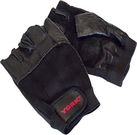 York Fitness Delux Leather Workout Glove 60191