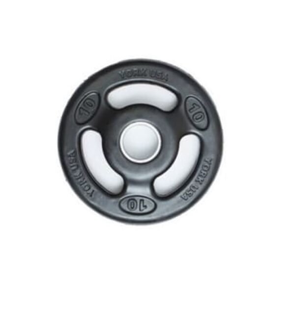 York Fitness Weight Plate 10LB Rubber ISO-Grip 29022
