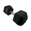 Gainmotion Hex Rubber Dumbbells Set (Black) GNM-17