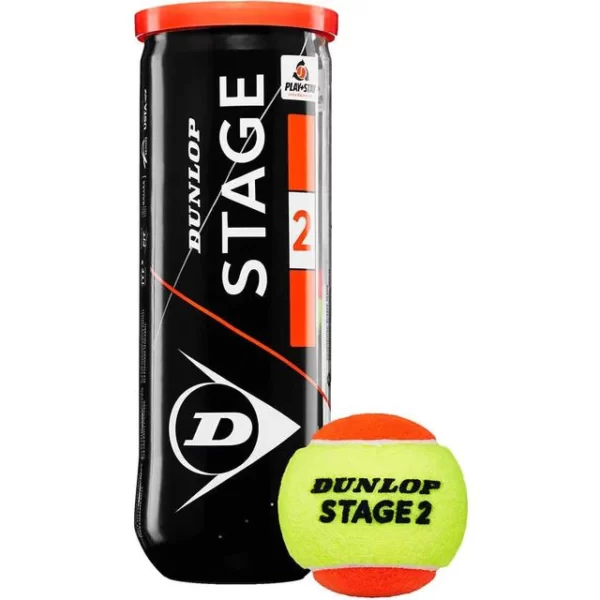 Dunlop Tennis Ball Stage 2 Orange 3PET DL601339