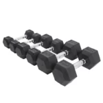 Axox Hex Rubber Coated Dumbbell | 2.5 to 25 Kg | Pair W03CB015-25K - view 2