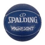 Spalding Highlight Blue Silver Composite Basketball Size 7 SN76867Z