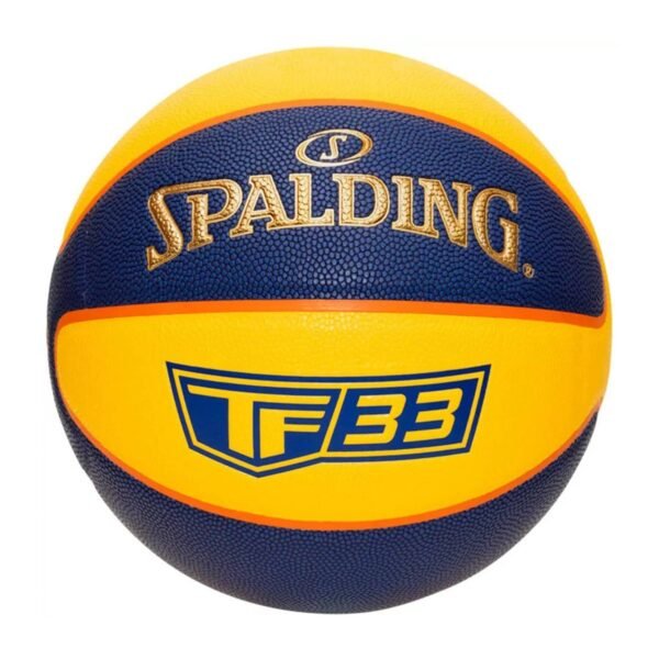 Spalding TF-33 Gold - Yellow/Blue Composite Basketball Size 6 SN76862Z