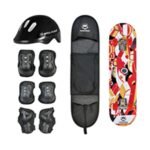 Winmax Kids Skateboard Combo Set, Deck, Helmet, Protector WME75476