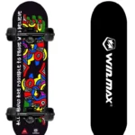Winmax Skateboard for Boys and Girls, 9 Ply 31 x 8 Inch, 50 x 36 mm PU Wheel WME71850