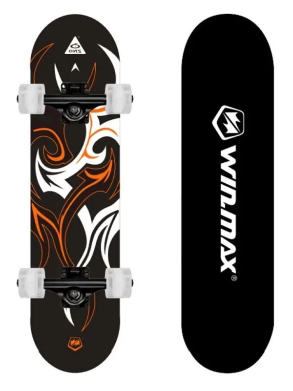 Winmax Skateboard for Beginner and Adults, 9 Ply Maple Deck, 31 x 8 Inch WME75162