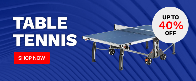 Image of banner table tennis showing up to 40% off