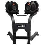 Axox Fitness Adjustable Dumbbell with Stand | 24 Kg Pair