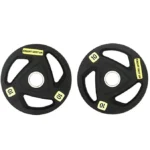 KnightShot Black PU Weight Plate | Pair-10 Kg-Black