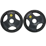 KnightShot Black Rubber Weight Plate | Pair-15 Kg-Black
