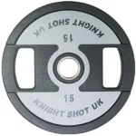 KnightShot CPU Weight Plate Grey-Black | Pair-15 Kg-Grey/Black