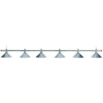 KnightShot Pool Lights 6 Shades Lamp-Silver