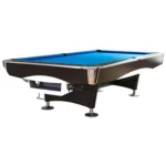 KnightShot Spyder Commercial Pool Table| Black Finish|8 FT