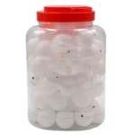 KnightShot Table Tennis Ball 60 Pcs Bottle White Abs