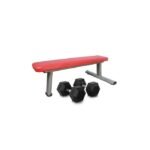 Gainmotion Combo Offer Flat Bench + Gainmotion Hex Dumbbell Set 2.5 Kg to 15 Kg
