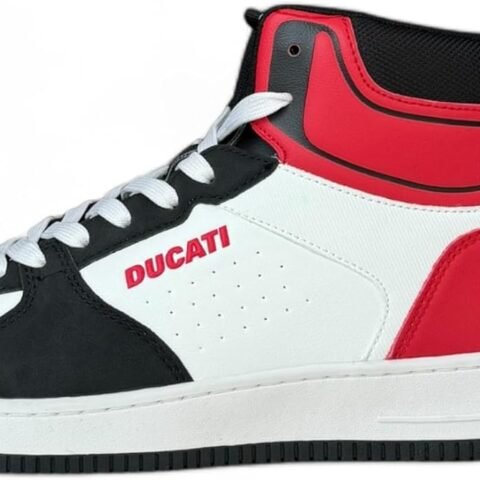 DUCATI SEPANG 6 WHITE BLACK RED M FOOTWEAR; DU24M202-ABG1