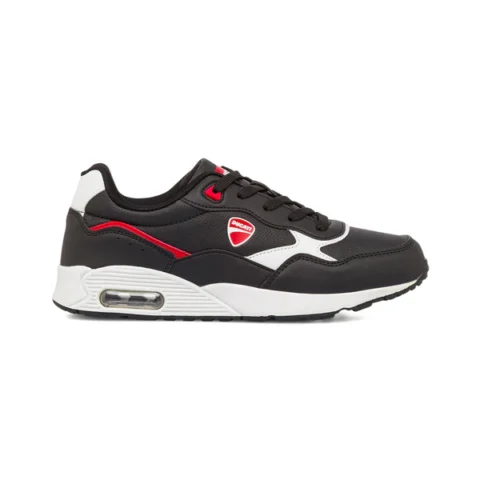 DUCATI ROLLER 2 GS BLACK RED YOUTH FOOTWEAR; DU42G124-BG01