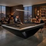 Emarald Smoke Modern Billiard Table - 8 Feet - view 4
