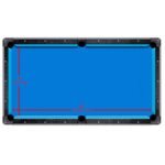 Toronto GP020 Billiard Table - Blue, 8 Feet - view 4