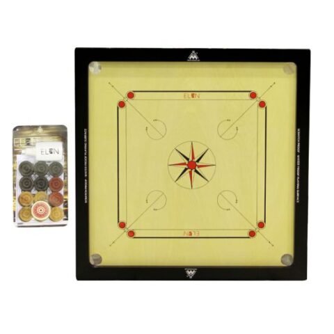 TA SPORT MS Carrom Board 30x30 with Carrom Men & Striker