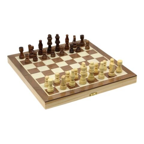 Wooden Chess Set Size 29x14.5x5CM Pinewood + MDF 8116