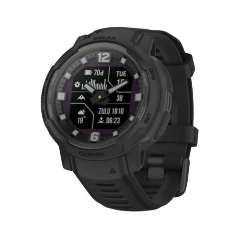 GARMIN Instinct Crossover Solar Tactical Edition Hybrid GPS Smartwatch Black 10-02730-00