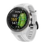 GARMIN Approach S70 42mm GPS Golf Smartwatch Black Ceramic Bezel with White 42 mm 10-02746-10