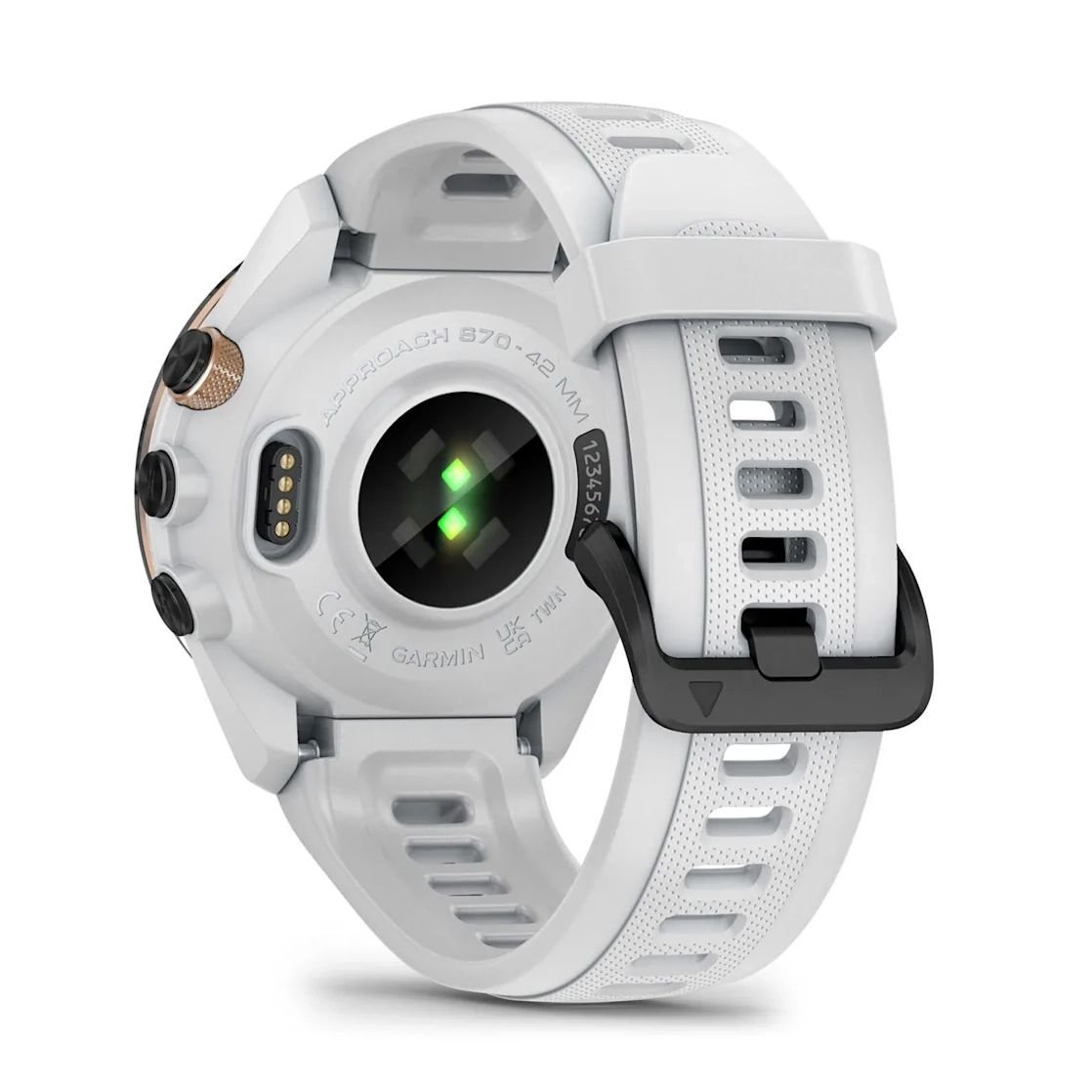 GARMIN Approach S70 42mm GPS Golf Smartwatch Black Ceramic Bezel with White 42 mm 10-02746-10 view 3