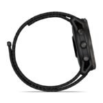 GARMIN Enduro 3 Solar GPS Ultra-Performance Smartwatch Carbon Gray DLC Titanium and Black UltraFit Nylon Strap 10-02751-01 view 2
