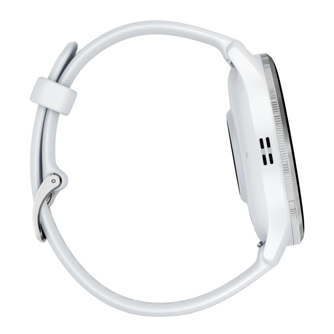 GARMIN Venu 3 GPS Smartwatch Silver Stainless Steel Bezel with Whitestone Case and Silicone Band 10-02784-00 view 2
