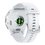 GARMIN Venu 3 GPS Smartwatch Silver Stainless Steel Bezel with Whitestone Case and Silicone Band 10-02784-00 view 3