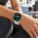 GARMIN Venu 3 GPS Smartwatch Silver Stainless Steel Bezel with Whitestone Case and Silicone Band 10-02784-00 view 4