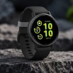 GARMIN Vivoactive 5 GPS Fitness Smartwatch Slate Aluminum Bezel with Black Case Silicone Band 10-02862-10 view 4
