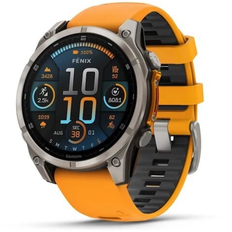 GARMIN Fenix 8 AMOLED Multisport Smartwatch Sapphire Titanium 47mm 10-02904-11