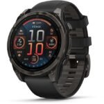 GARMIN Fenix 8 AMOLED Multisport Smartwatch Sapphire Carbon Gray DLC Titanium 47 mm 10-02904-21