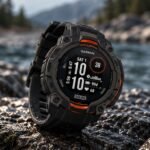 GARMIN Instinct 3 Solar GPS Outdoor Smartwatch Black with view 4