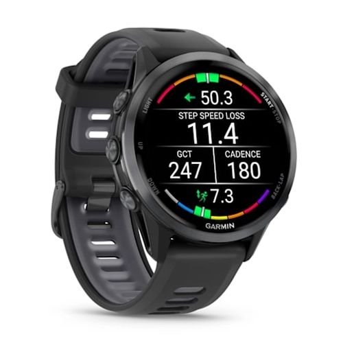 GARMIN Forerunner 970 Premium GPS Running Smartwatch Black/Translucent Whitestone Band 10-02969-10 view 3