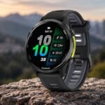 GARMIN Forerunner 970 Premium GPS Running Smartwatch Black/Translucent Whitestone Band 10-02969-10 view 4