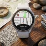 GARMIN Forerunner 970 Titanium with Whitestone Case and Whitestone/Translucent Amp Yellow Band 10-02969-11 view 4