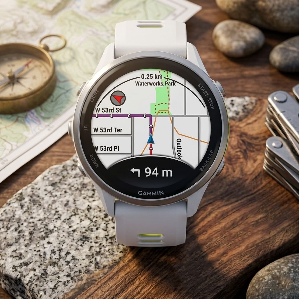 GARMIN Forerunner 970 Titanium with Whitestone Case and Whitestone/Translucent Amp Yellow Band 10-02969-11 view 4