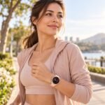 GARMIN Vivoactive 6 GPS Fitness Smartwatch Metallic Pink Dawn with Pink Dawn Silicone Band 10-02985-03 view 4