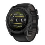 GARMIN Tactix 8 AMOLED Tactical GPS Smartwatch Black with Black Silicone Band 51mm 10-03406-01
