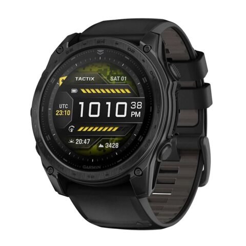 GARMIN Tactix 8 AMOLED Tactical GPS Smartwatch Black with Black Silicone Band 51mm 10-03406-01
