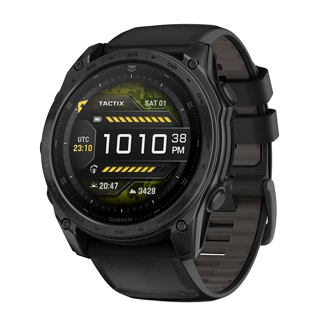 GARMIN Tactix 8 AMOLED Tactical GPS Smartwatch Black with Black Silicone Band 51mm 10-03406-01